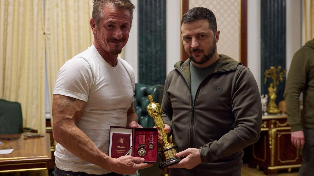 Sean Penn y Zelenski.