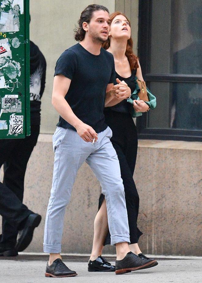 Kit Harington y Rose Leslie, inseparables por Nueva York