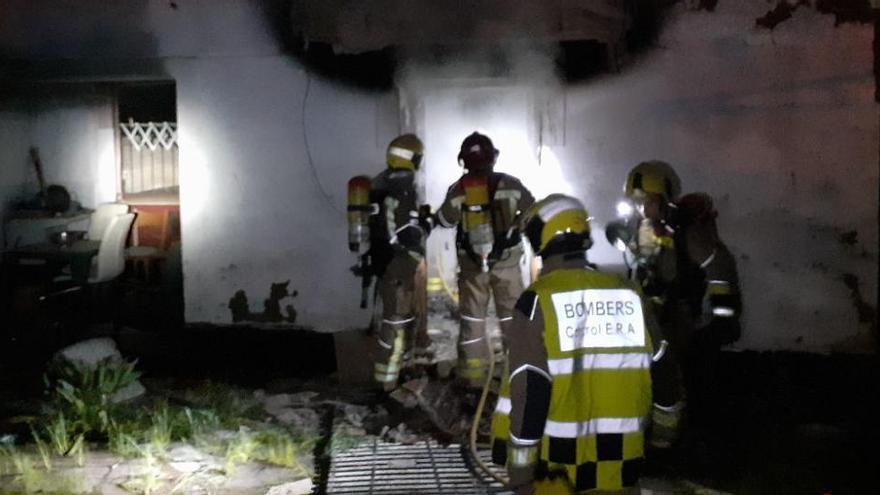 L&#039;incendi es va produir ahir a la nit en una casa abandonada |