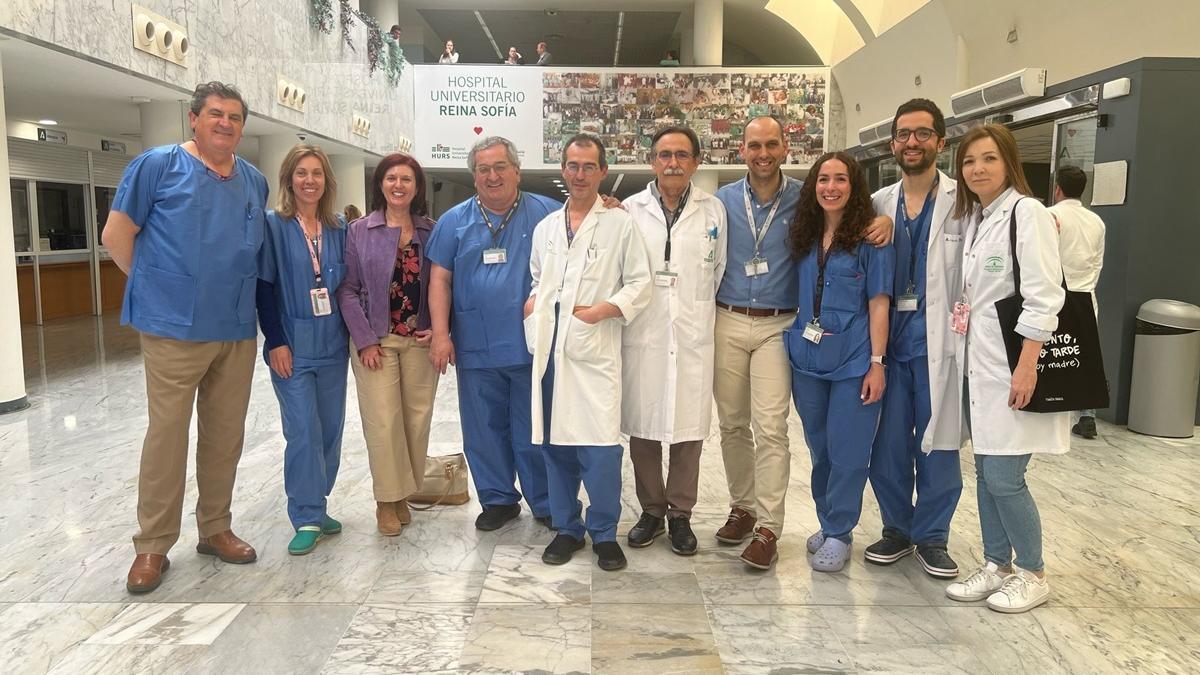 Integrantes de la Unidad de Coloproctología del Hospital Universitario Reina Sofía.