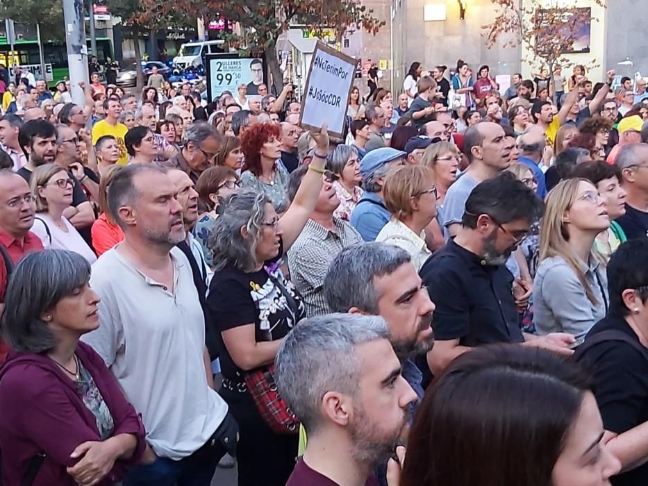 Protesta a Manresa contra la detenció de nou independentistes