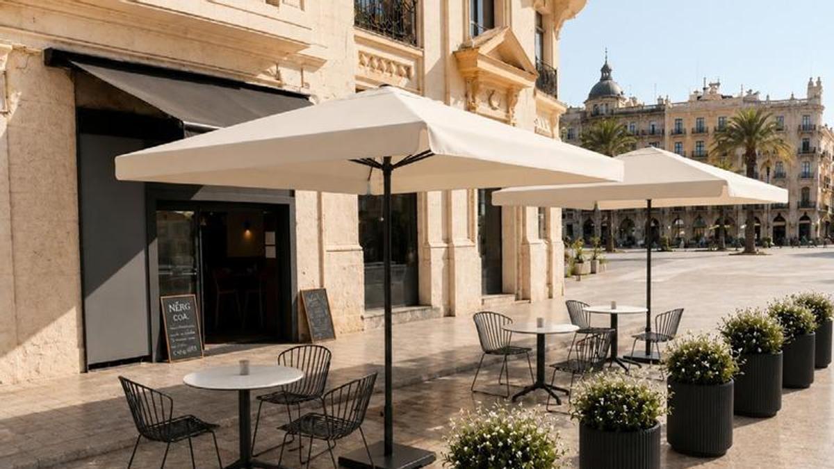 La recreación de la nuevas terrazas del Ayuntamiento de València