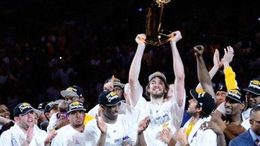 Gasol consigue con los Lakers su segundo anillo de campeón