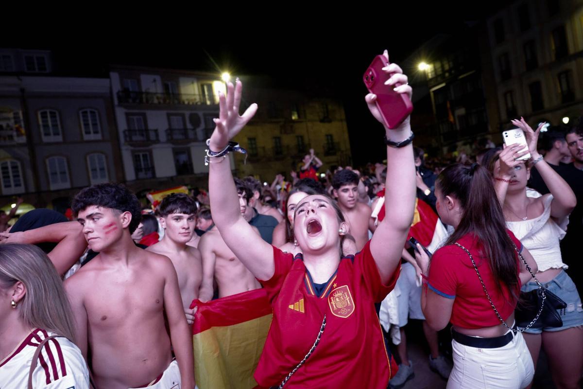 Las celebraciones del Mundial en Avilés, en imágenes