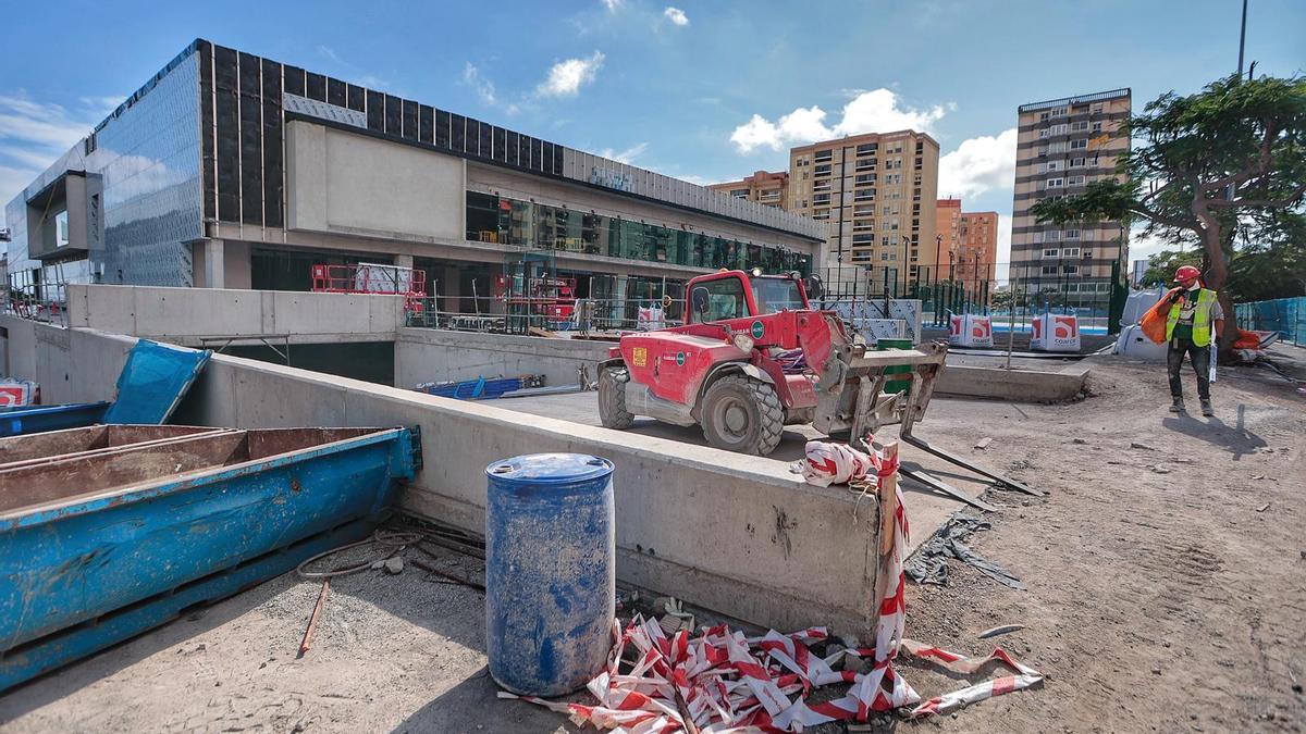 Obras del nuevo Complejo Deportivo Santa Cruz