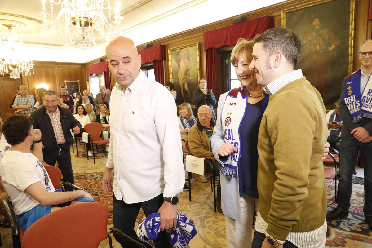 Pedro Arboleya, Mariví Monteserín y Diego Baeza