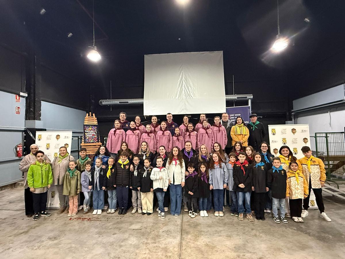 Un momento de la presentación del cartel de las Fallas