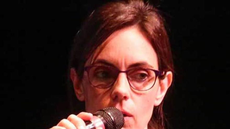 Marta Escanciano, durante su intervención en el Valey.