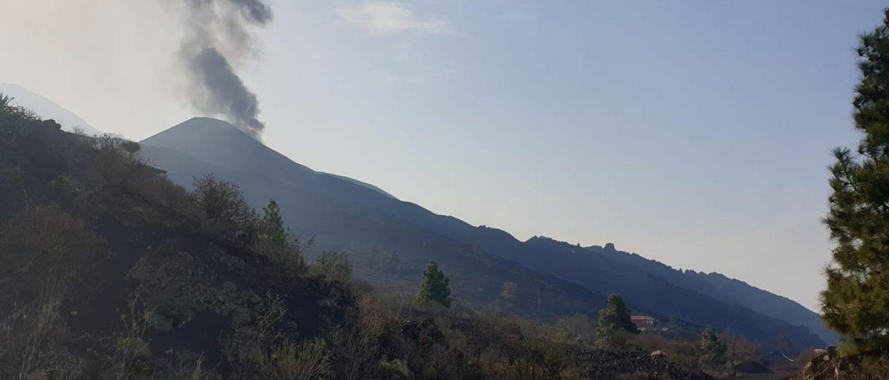 Nuevo derrumbe en el flanco norte del volcán de La Palma