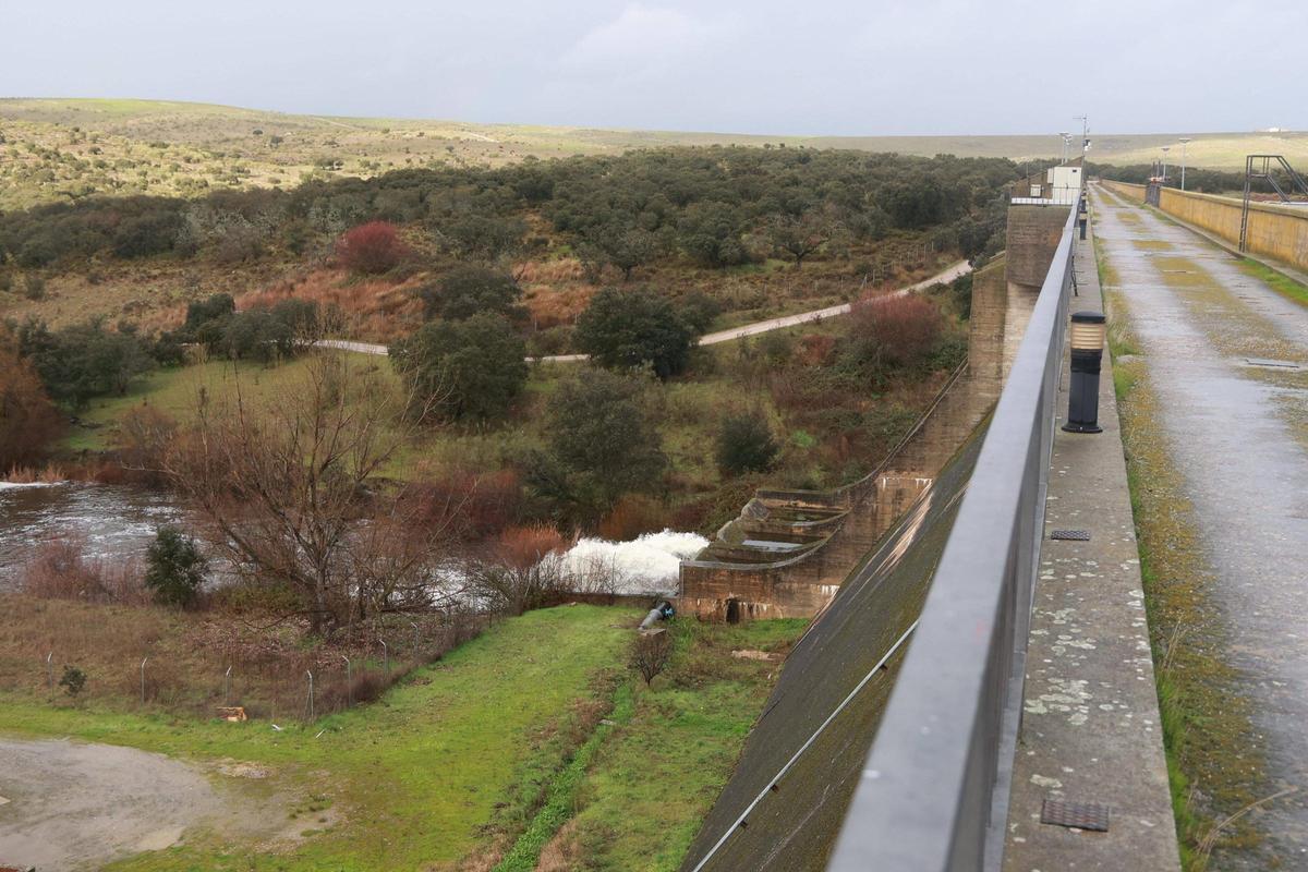 Embalse del Guadiloba en Cáceres.