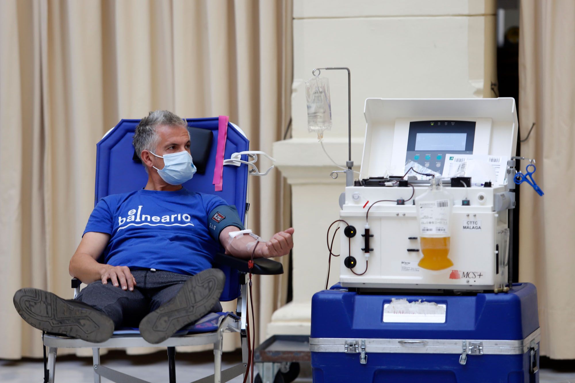 Maratón de donación de sangre en el Ayuntamiento de Málaga