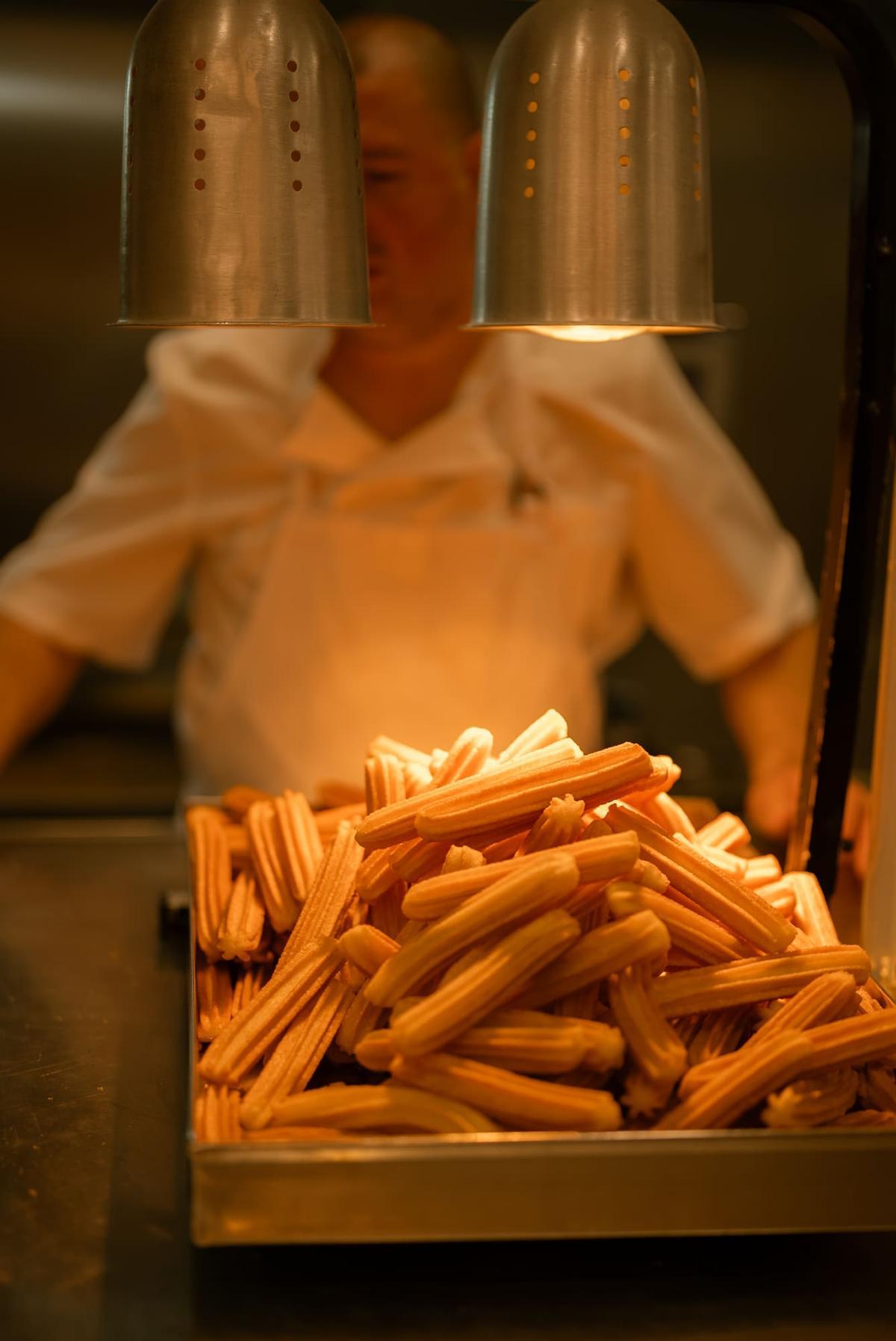 Estos churros se han convertido en la insignia del establecimiento.