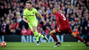 Rakitic en el Liverpool-FC Barcelona