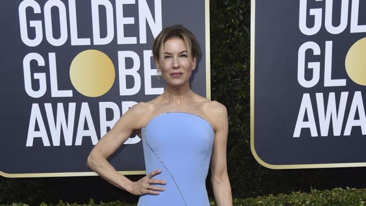 Renée Zellweger de Armani en los Globos de Oro 2020