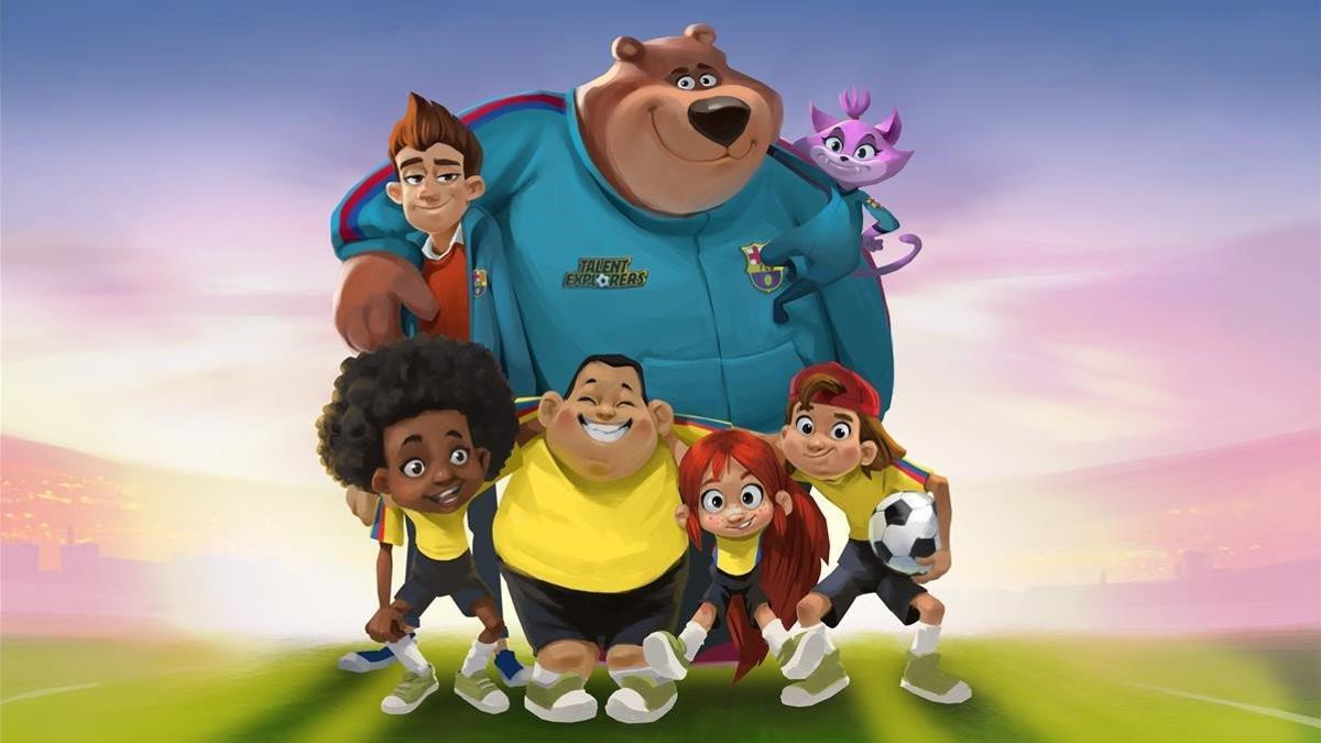 Imagen de 'Talent explorers', la serie de animación de Barça Studios.