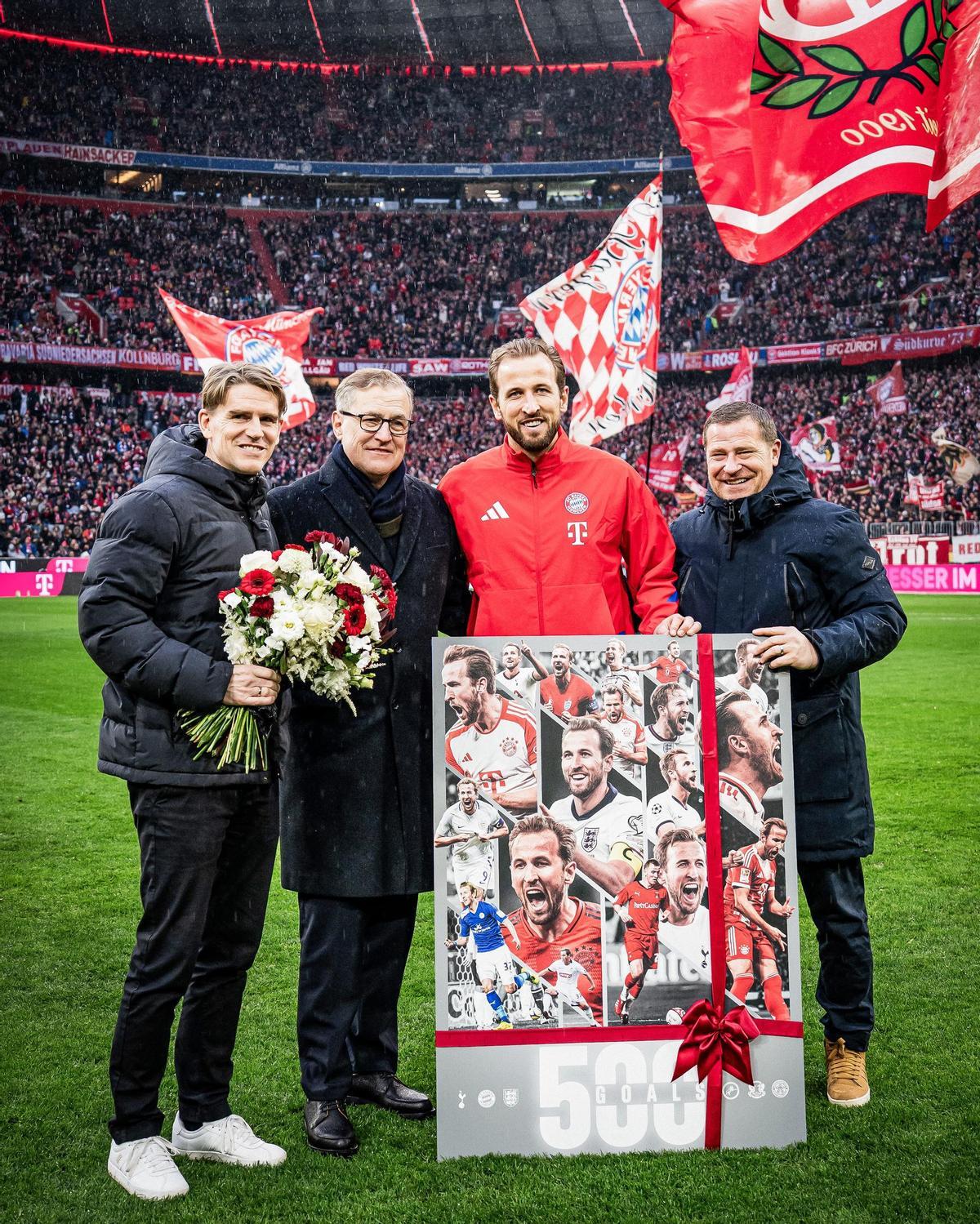 El homenaje del Bayern por los 500 goles de Harry Kane