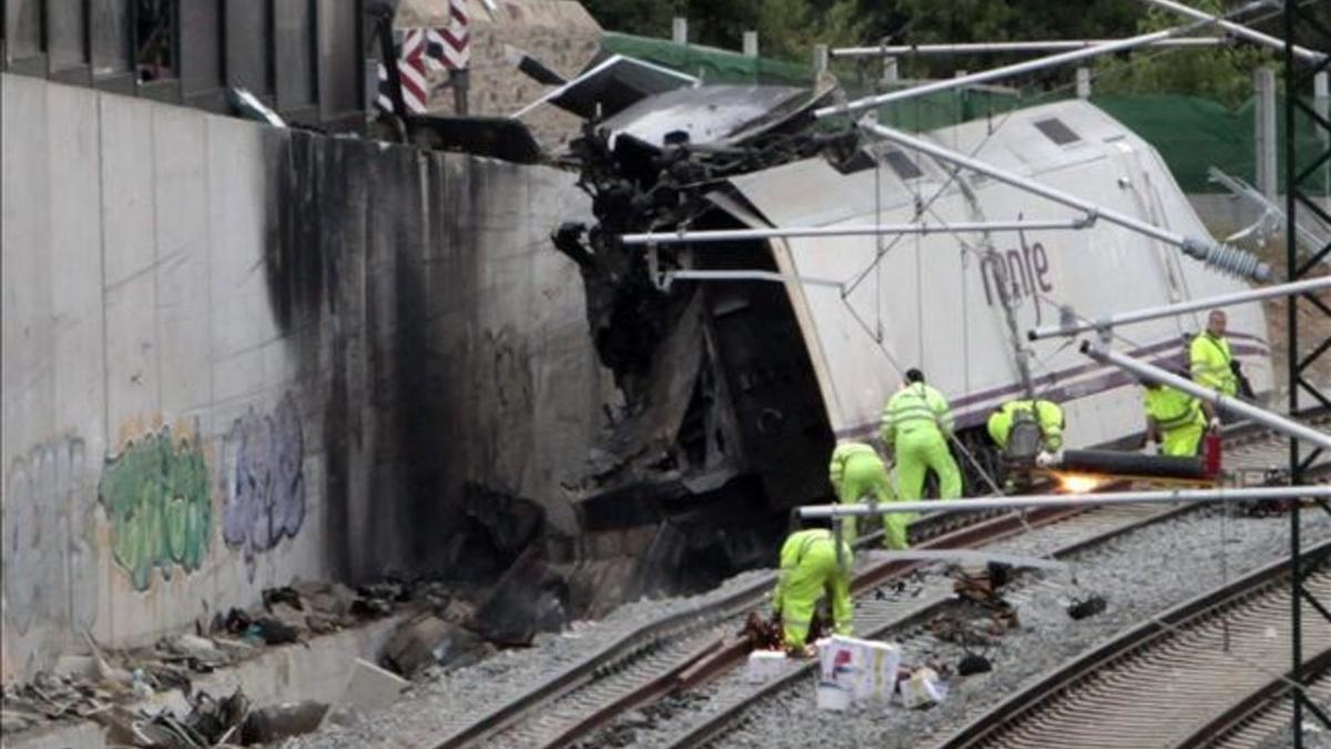 Accidente tren Alvia en Santiago de Compostela