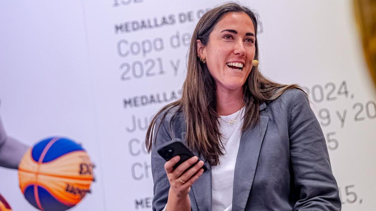 Vega Gimeno, durante el acto de presentación como nueva coordinadora de la selección.