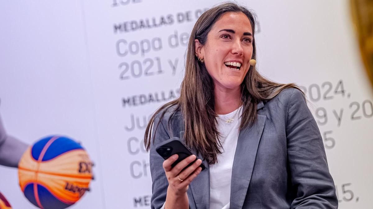 Vega Gimeno, durante el acto de presentación como nueva coordinadora de la selección.