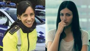 Rosa Peral, a la izquiera, y Úrsula Corberó, que la interpretó en El Cuerpo en llamas, a la derecha