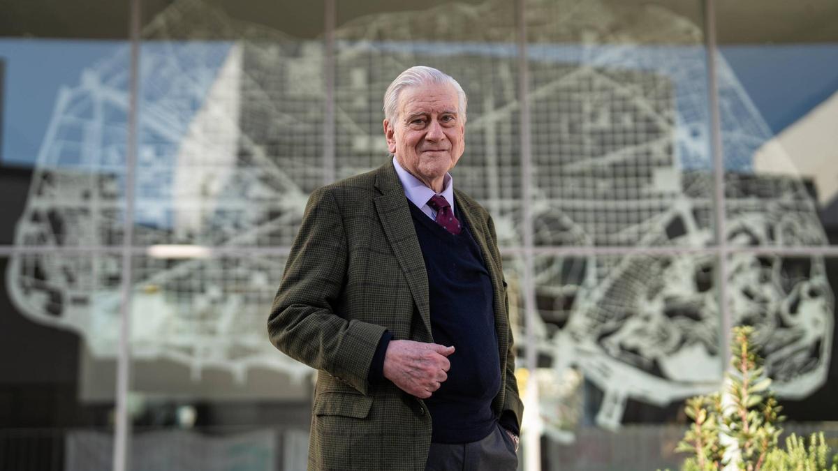 El cardiólogo Valentín Fuster en el Hospital de Sant Pau, con motivo de una conferencia del Institut de Recerca.