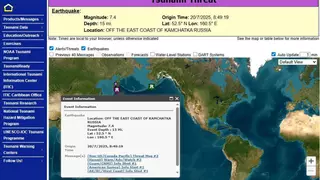Alerta de tsunami para el este de Rusia tras un terremoto de magnitud 7,4