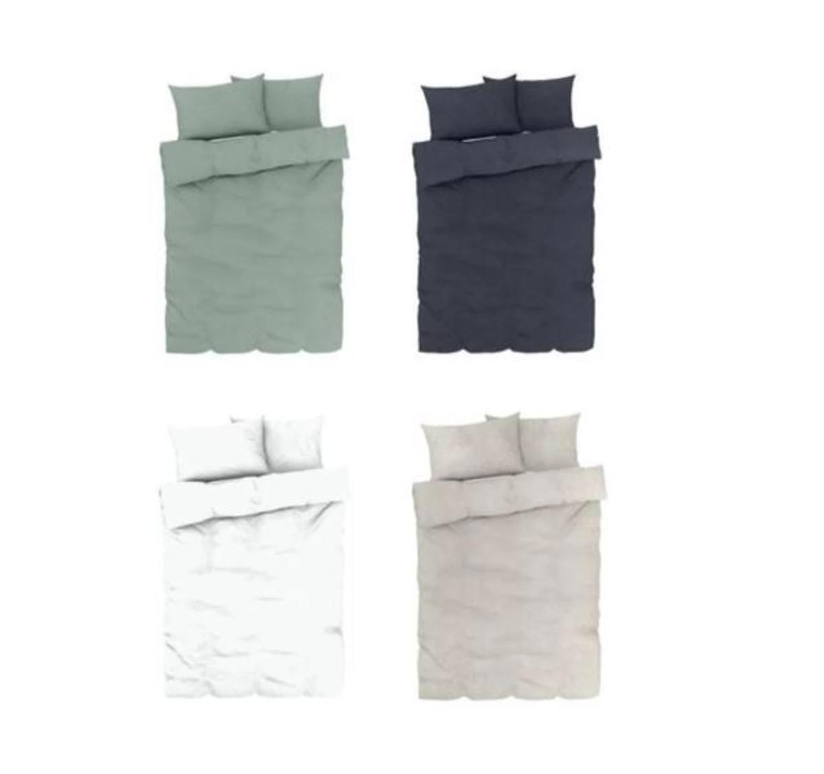 Mañana se esperan colas kilométricas en Lidl para conseguir los 4 juegos de ropa de cama mezcla de lino tamaño grande: para conseguir el mejor descanso