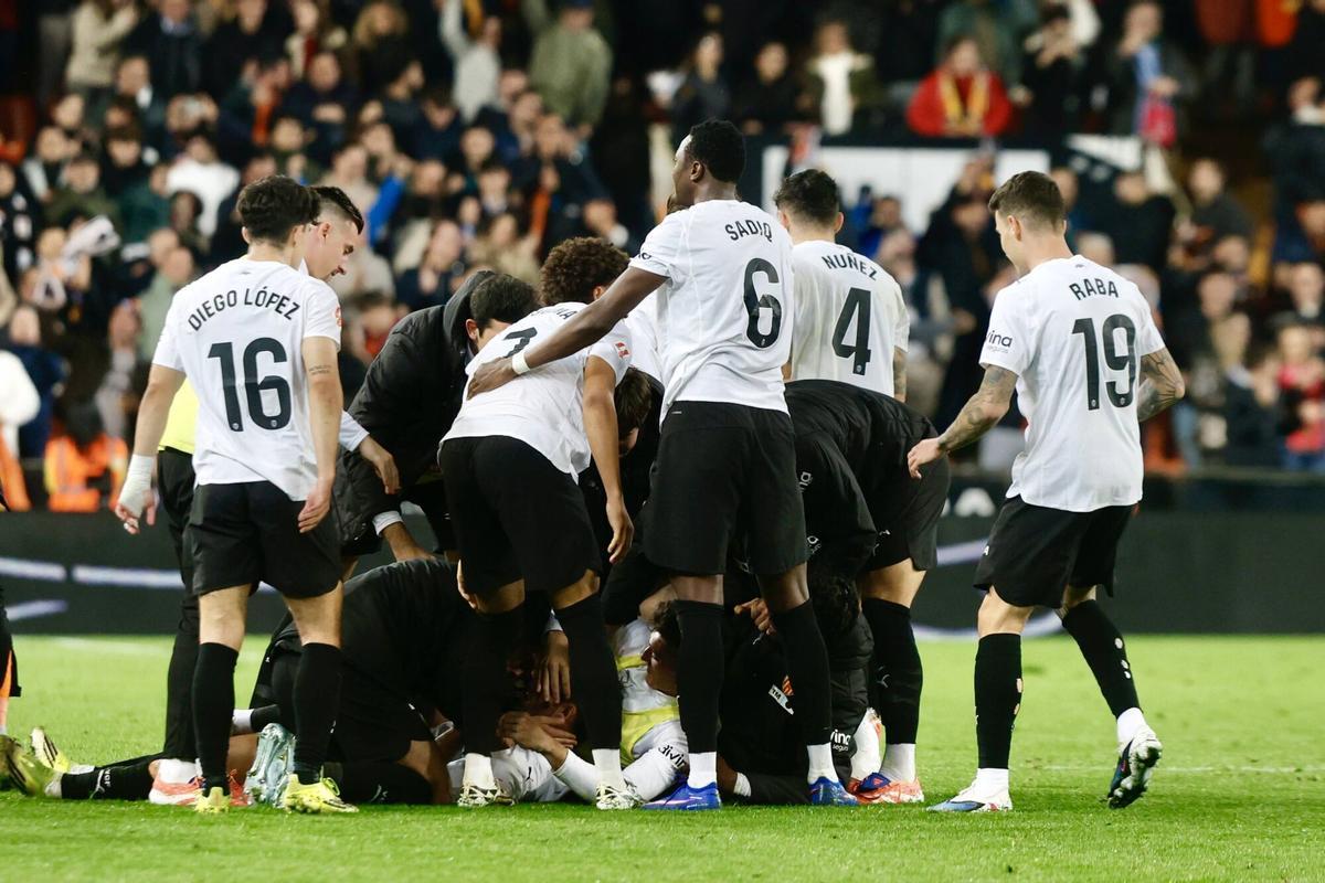 Valencia. Partido de liga Valencia CF vs Deportivo Alavés VLC SPD