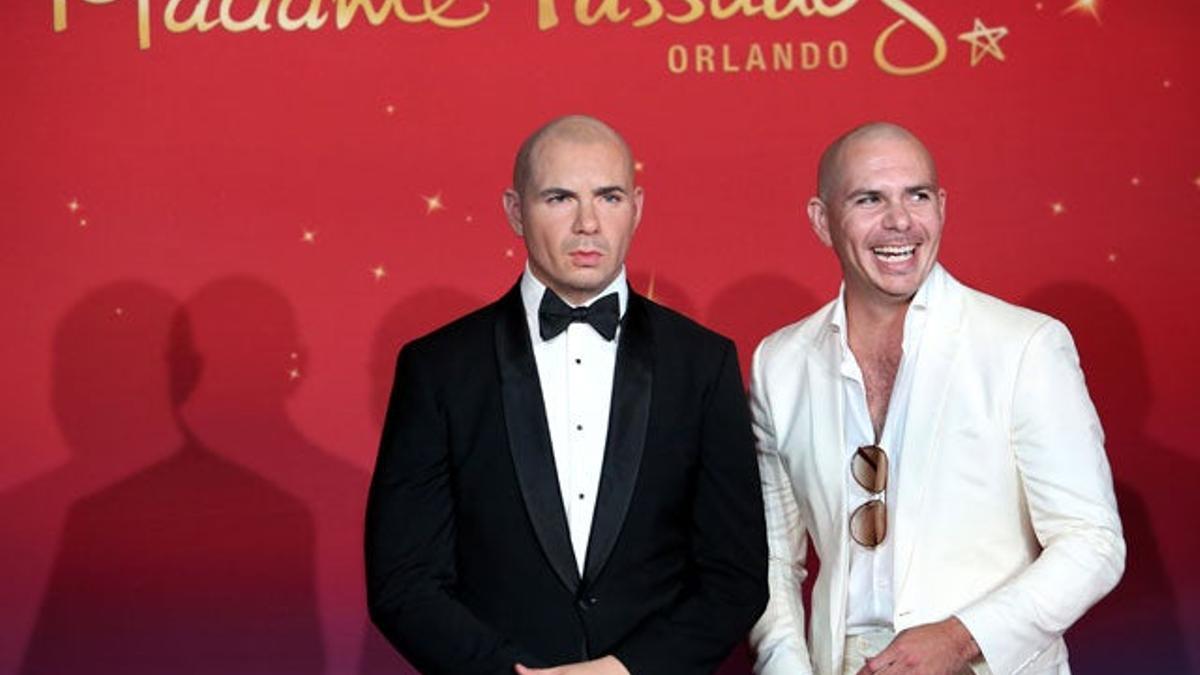 Pitbull estrena figura de cera