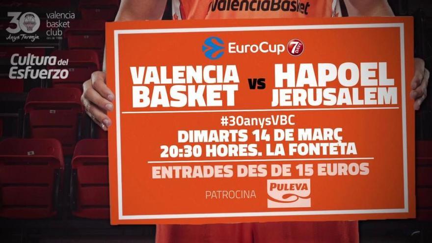 Así se presenta el Valencia Basket Vs Hapoel