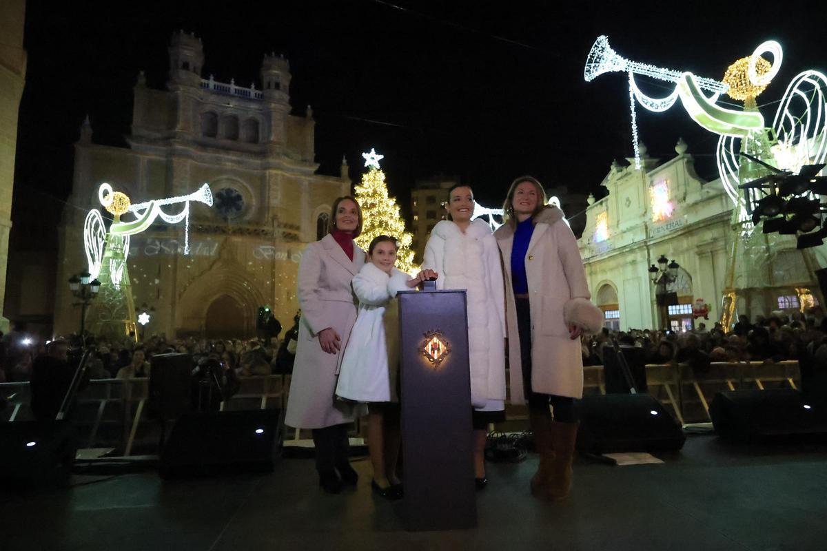 Encendido de las luces de Navidad en Castelló