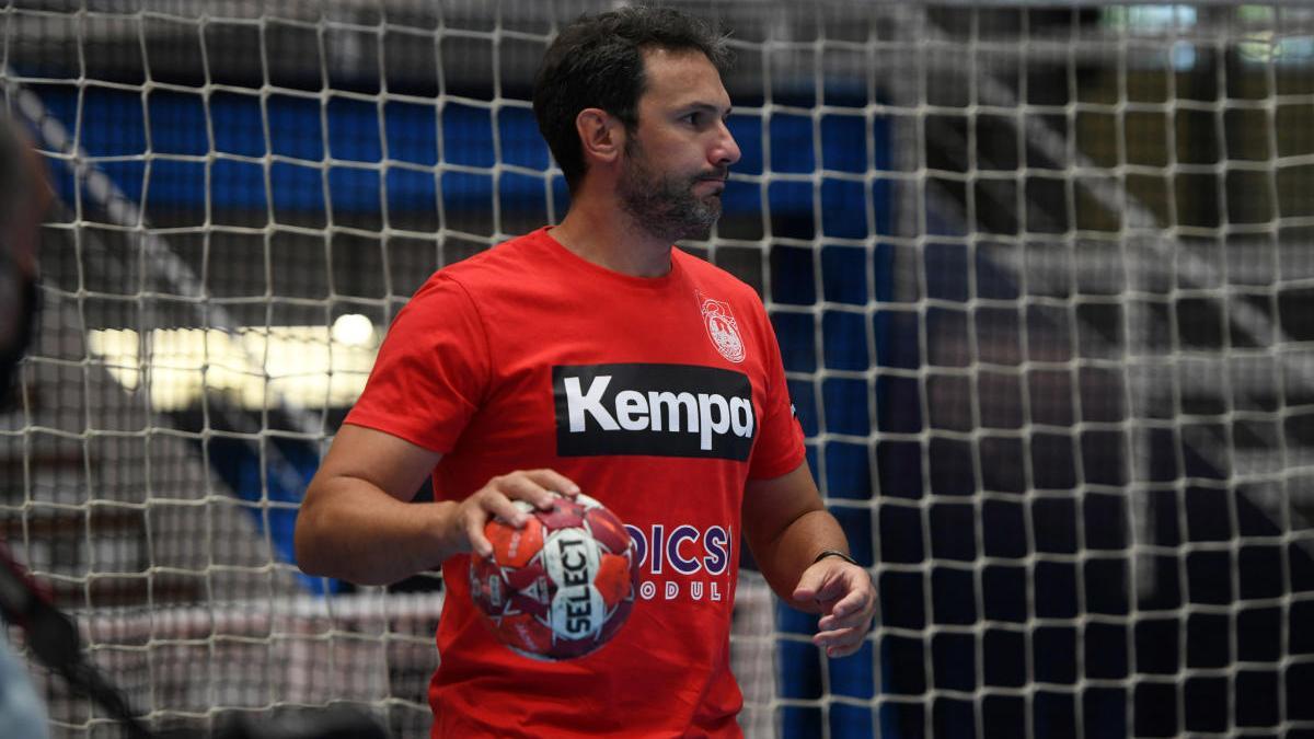 Jabato, durante un entrenamiento el pasado mes de septiembre. // G. Santos