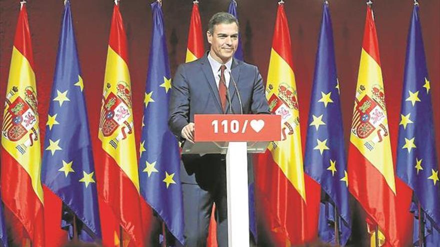 Pedro Sánchez acentúa el perfil social y obvia el debate territorial