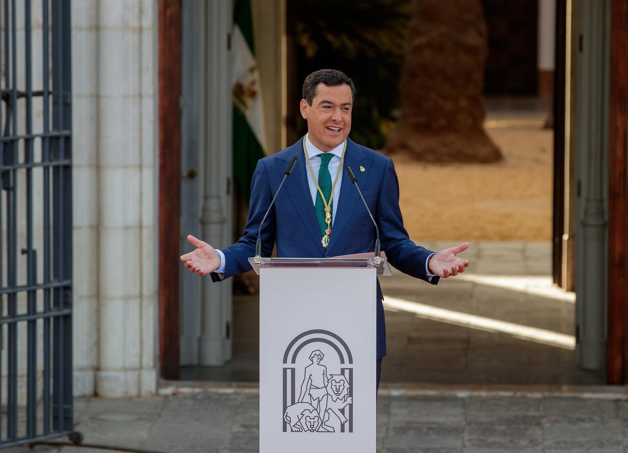 Toma de posesión de Juanma Moreno como Presidente de la Junta de Andalucía