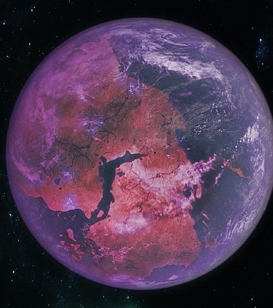 La vida extraterrestre podría esconderse en planetas púrpuras