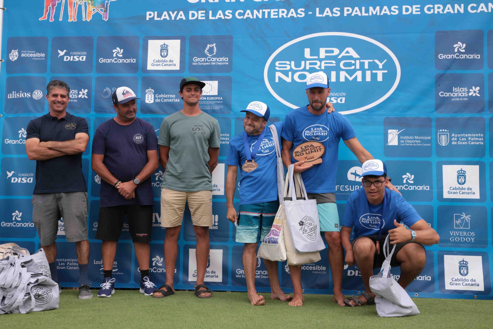 Gurrutxaga, Muller, Almagro, Francesena y Souto, los vencedores de la II LPA Surf City No Limit Fundación Disa