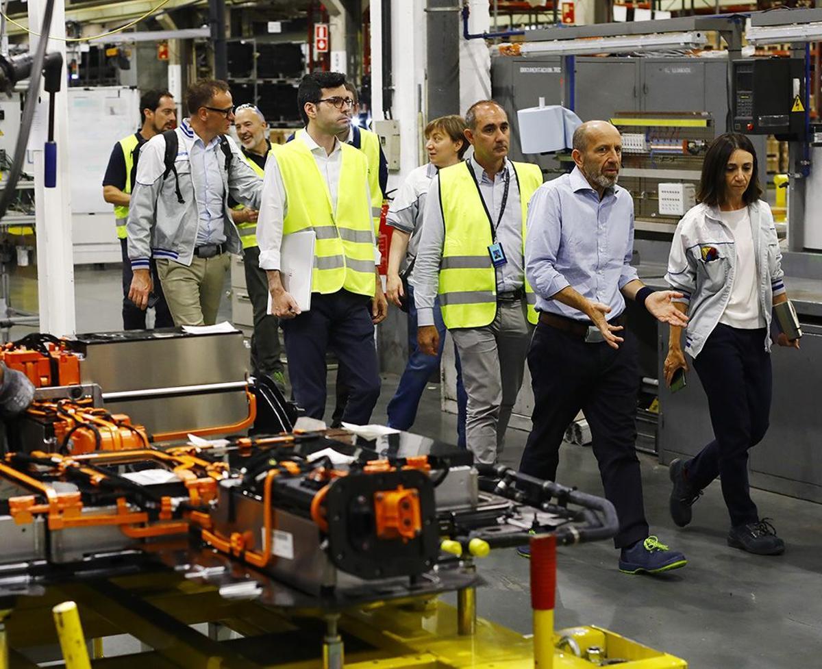 El CEO de Lancia en la planta de Zaragoza