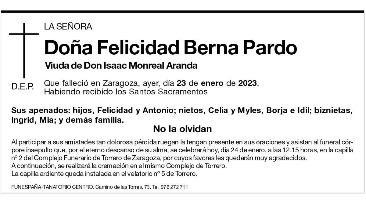 Felicidad Berna Pardo