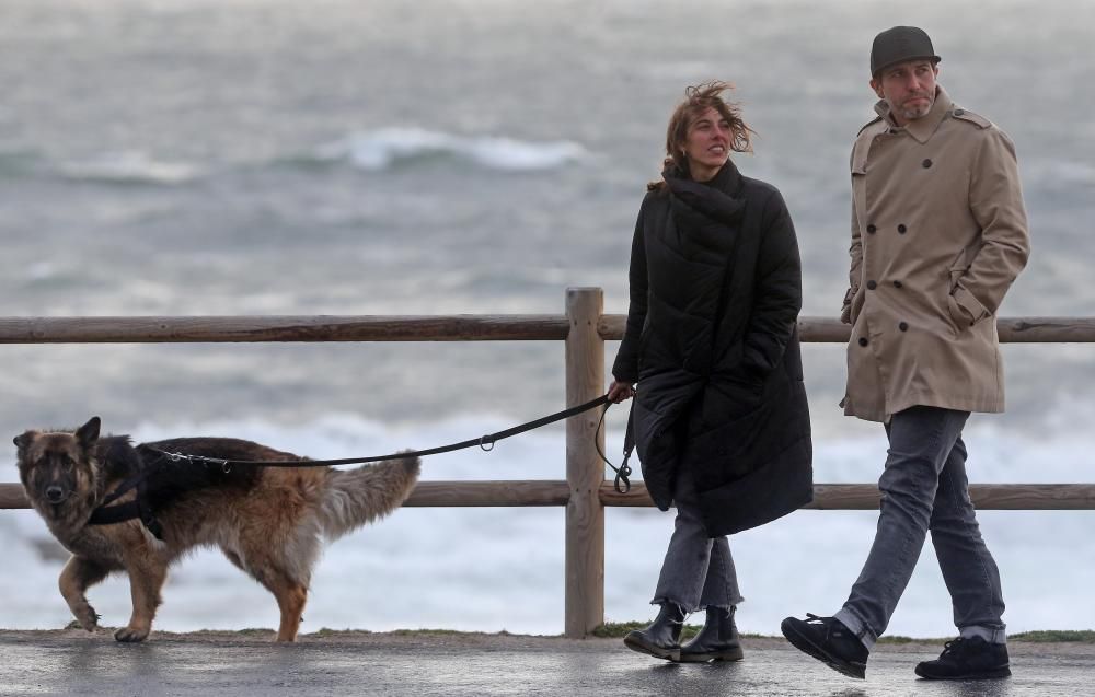 Imágenes tomadas la tarde de este miércoles desde Baiona