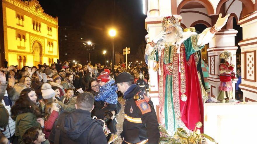 El Rey Melchor en la Cabalgata de Gijón del año pasado