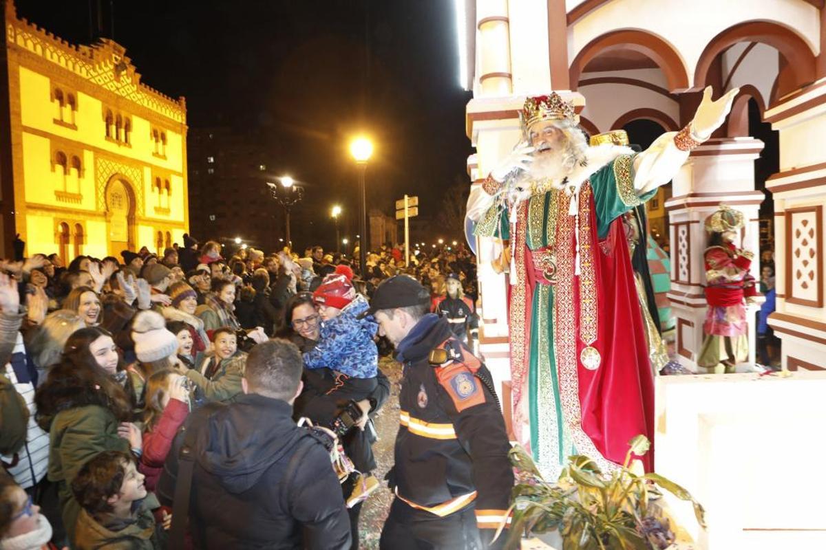 El Rey Melchor en la Cabalgata de Gijón del año pasado