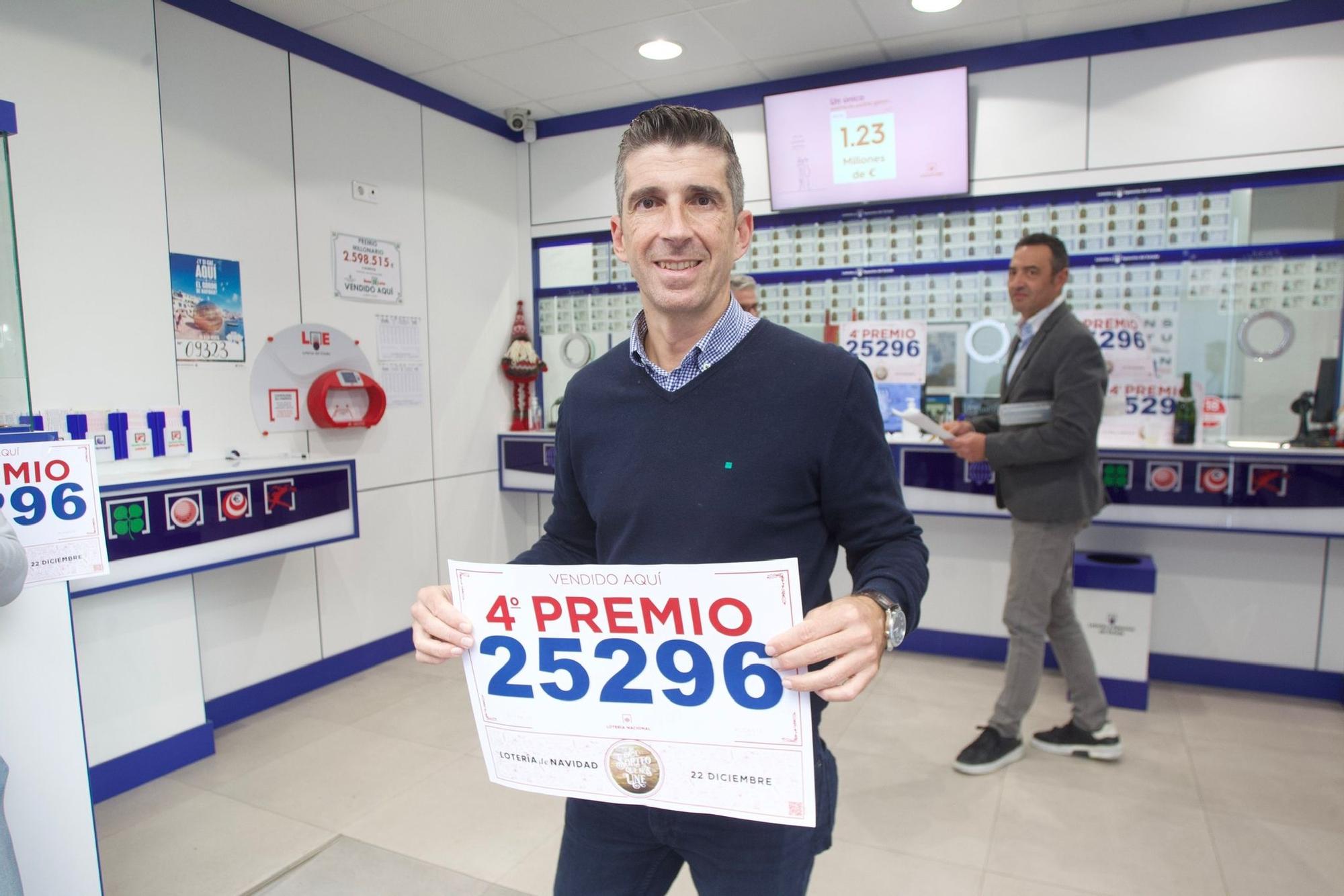 Una administración de Alicante vende 860 décimos del 25296, un cuarto premio de la Lotería de Navidad