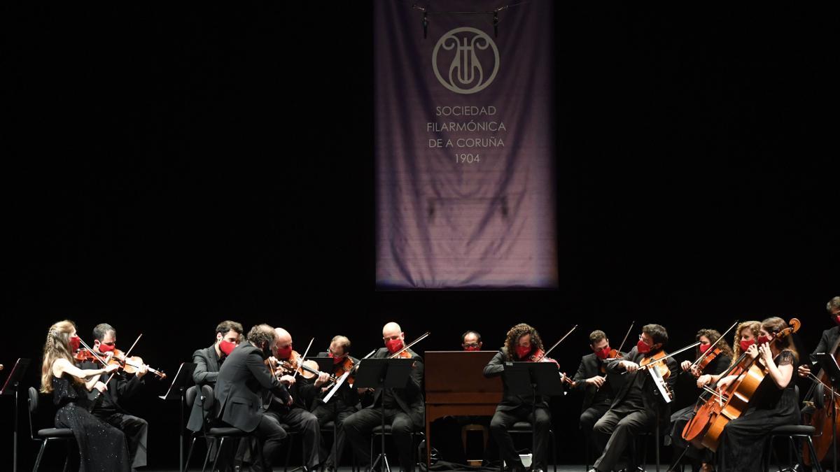 Concierto de la Sociedad Filarmónica de A Coruña.
