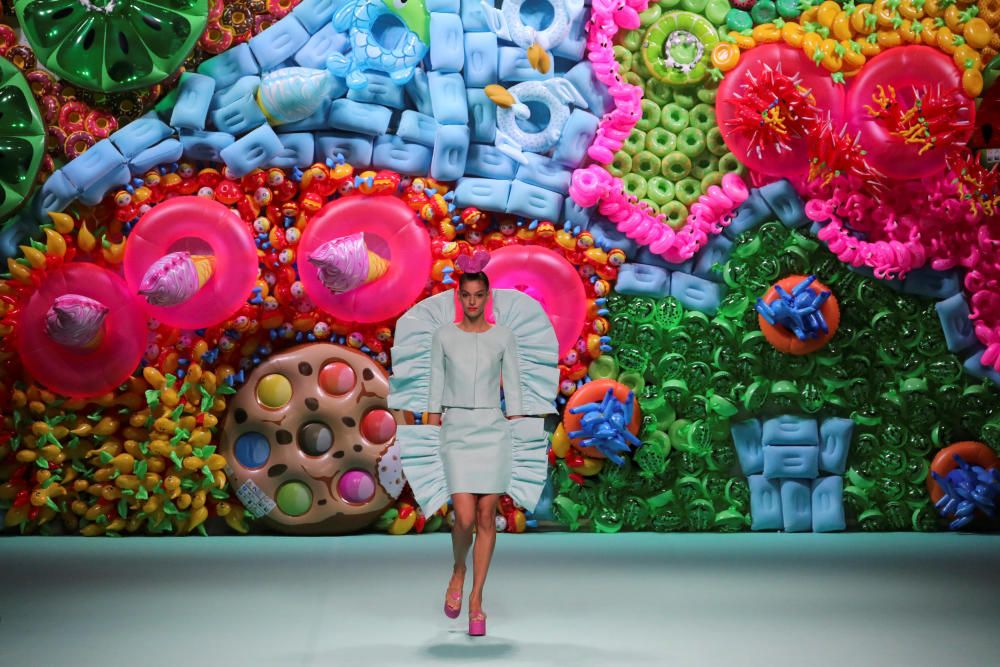 Model presents creation from Agatha Ruiz de la ...