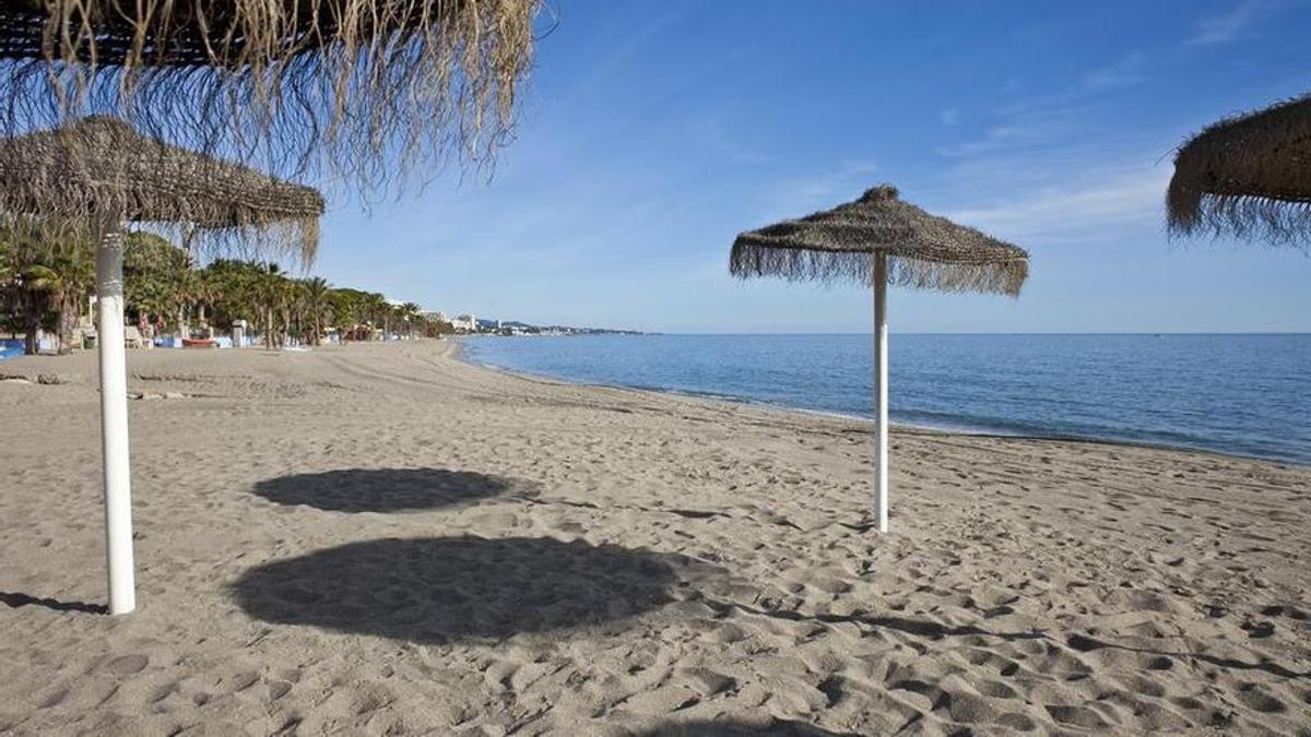 Una imagen de la playa de las Cañas de Marbella.