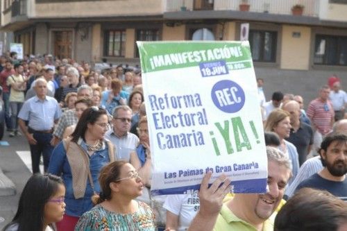 MANIFESTACION REFORMA ELECTORAL CANARIA