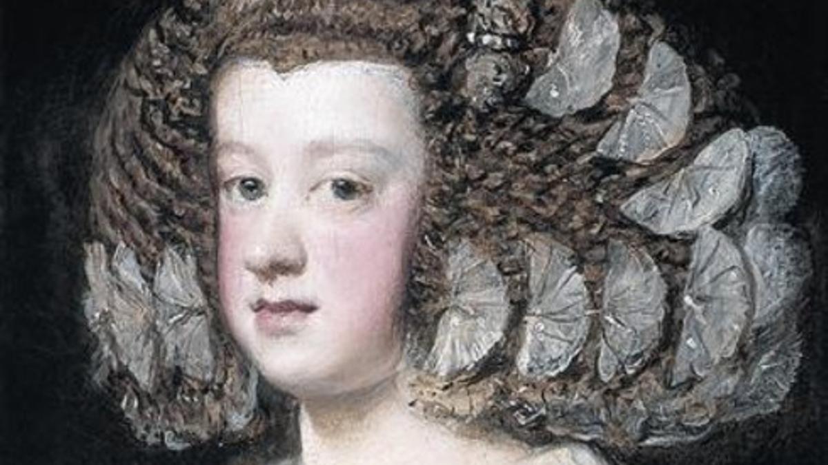 Detalle del 'Retrato de la Infanta María Teresa', que puede verse en la exposición de París.