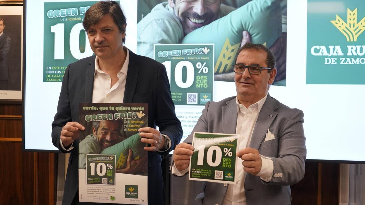 David Rayo y Narciso Prieto, en la presentación de la campaña del "Green Friday".