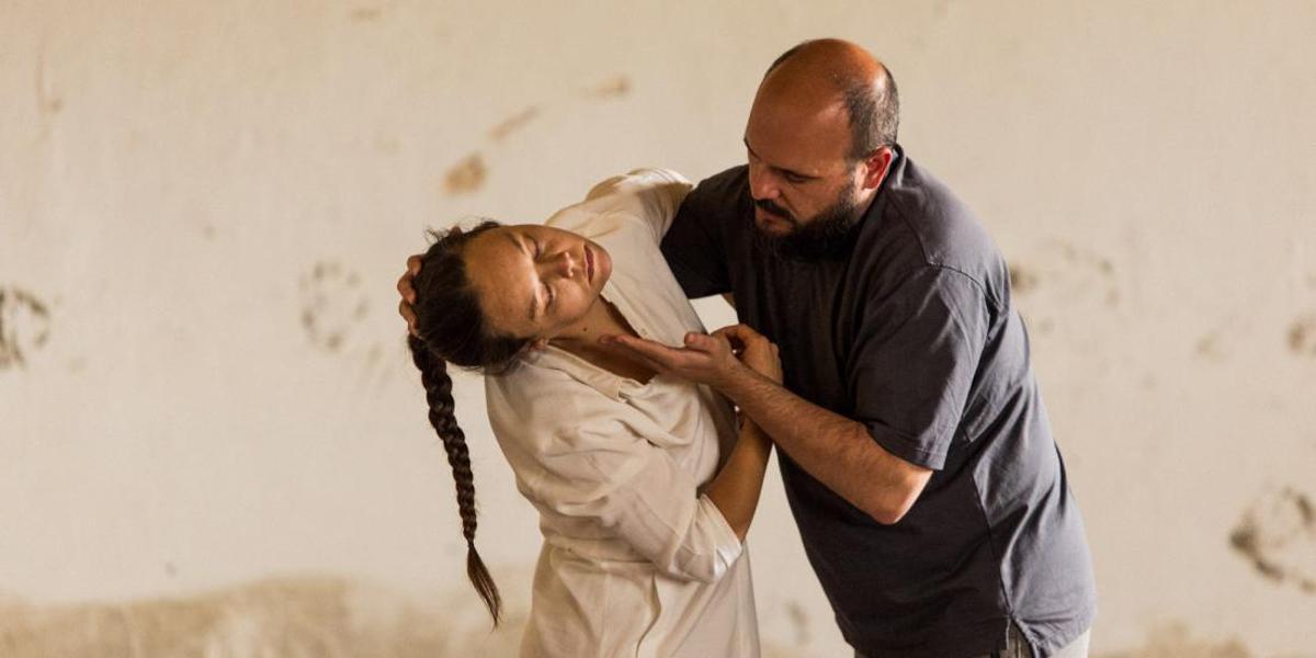Niño de Elche y Rocío Molina durante los ensayos de "Carnación".