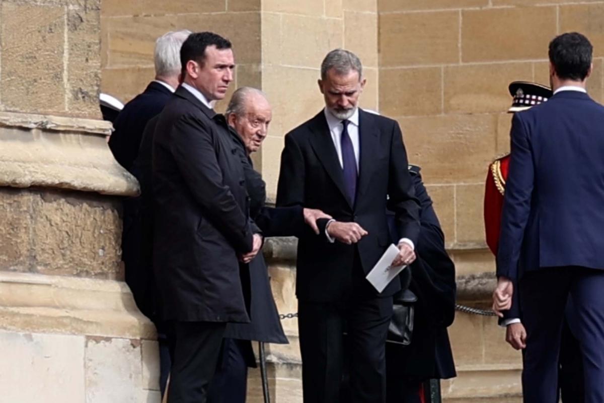 Felipe VI y Juan Carlos I se rencuentran en Windsor